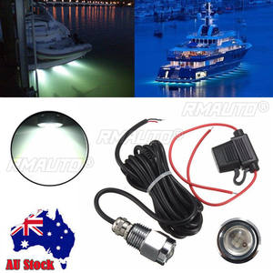 Lampes LED sous-marines pour bateaux avec connecteur 9W, étanches IP68, couleur blanche, lumière de bouchon de vidange, pour yacht marin et pêche - Product Image 1