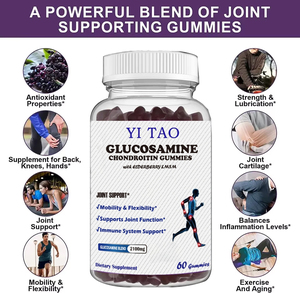 Gummies de chondroïtine OEM/ODM pour le soulagement des douleurs articulaires, la flexibilité et l'amélioration de l'immunité, 60 unités, 2 comprimés par jour, vente en gros OEM - Product Image 2