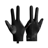 Gants de billard professionnels à 3 doigts accessoires de billard respirants antidérapants durables personnalisés pour les joueurs de sports de plein air
