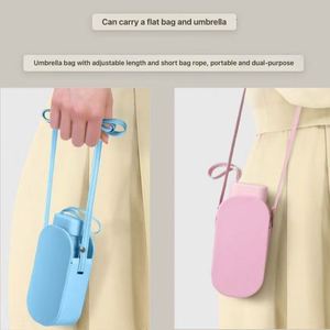 High Quality Five-Folding Ultra-Light Mini Sun & Rain Dual-Use <b>Pocket</b> Flat Umbrella with Manual Control for Business Gifts - Product Image 2