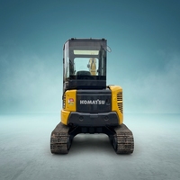 Mini-excavatrice sur chenilles PC40 d'occasion, marque japonaise, 4 tonnes, avec cabine, modèle PC40, à prix abordable