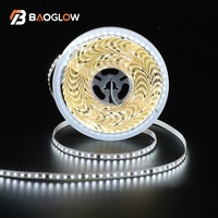 Prix de gros usine Bande LED flexible SMD 2835 DC 24V 10W/M 8MM 3000K 4000K 6500K, Lumières LED blanches serpentines