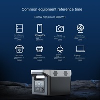 Alimentation mobile extérieure à onde sinusoïdale pure à énergie solaire 220V Grande capacité Portable Home Self-driving Tour Live Camping