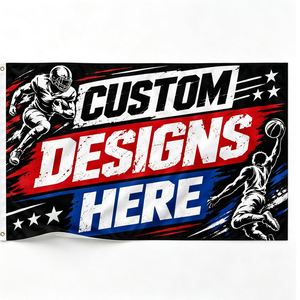 Promotional Large Size Logo Digital Printed for Indoor Outdoor Business Event Custom Advertising <b>Flag</b> - Product Image 1