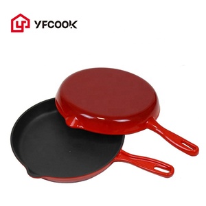 Sartén antiadherente para cocina, utensilios <span class=keywords><strong>de</strong></span> cocina esmaltados <span class=keywords><strong>de</strong></span> <span class=keywords><strong>hierro</strong></span> <span class=keywords><strong>fundido</strong></span> <span class=keywords><strong>de</strong></span> alta calidad - Product Image 3