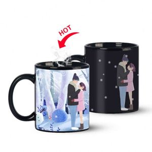 Taza de Café de Cerámica Blanca Sublimable con Logotipo Personalizado, Taza de Porcelana para Té y Café de 11oz/15oz, Diseño Navideño - Product Image 1