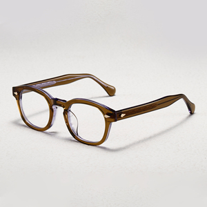 2023 Trung Quốc Thiết Kế Cận Thị Khung Hướng Dẫn Sử Dụng Titan Khắc Quá Trình Nhập Khẩu Từ Nhật Bản Axit axetic Màu Sắc Ấm Áp Khung Bướm - Product Image 1