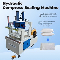 Machine d'emballage hydraulique pour couettes et couvertures HFD-888 avec écran tactile et système de refroidissement rapide