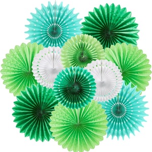 Ensemble de ventilateurs en <span class=keywords><strong>papier</strong></span> de soie EASTTERN pour la <span class=keywords><strong>d</strong></span>écoration de mariage, anniversaire, fête prénatale, Pâques, remise de diplôme, Noël, Ramadan - Product Image 1