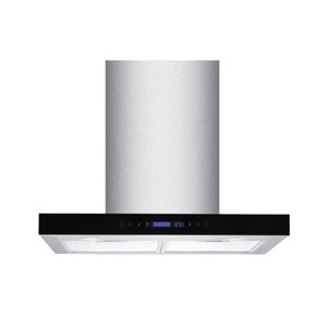 Campana extractora <span class=keywords><strong>de</strong></span> pared estilo T <span class=keywords><strong>de</strong></span> 60 cm o 90 cm <span class=keywords><strong>de</strong></span> ancho, chimenea <span class=keywords><strong>de</strong></span> cocina <span class=keywords><strong>de</strong></span> acero inoxidable con luz LED - Product Image 3