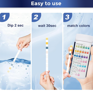 7 in 1 Aquarium Teststreifen Aquarium Wasser qualität Test papier Süßwasser Salzwasser Tester PH Kit - Product Image 3