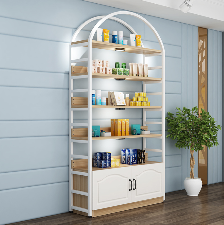 New Fashion White Layered Cosmetic Rack - Freely Assembled