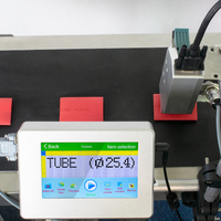 Nuevo listado Impresora de inyección de tinta térmica de codificación de lote en línea LED de 5 pulgadas para fecha de caducidad Máquina de impresión de código de barras de código QR