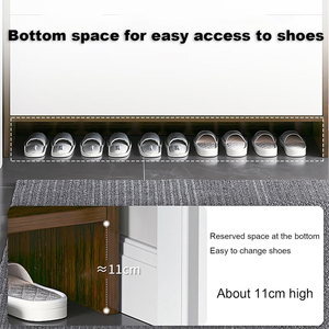 Tủ giày đựng đồ nội thất phòng khách hiện đại bán buôn tùy chỉnh phong cách châu Âu ba tầng có nắp mở - Product Image 3