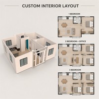 Maison conteneur extensible de haute qualité entièrement meublée 20ft 40ft, maison modulaire préfabriquée, fabricant OEM certifié CE ISO9001, prête à l'emploi