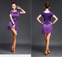 Robe de danse à franges pour adultes, vêtement en soie, avec des franges, style indien, nouveauté