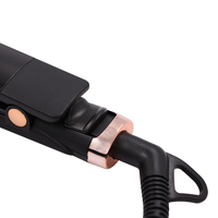 Lisseur professionnel en titane et céramique avec interrupteur tactile et écran LED 450F Arrêt automatique et verrouillage Lisseur plus long pour le coiffage