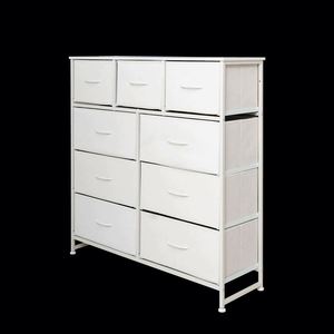 Commode de chambre moderne autoportante en acier inoxydable durable avec panneau en pin - Product Image 3