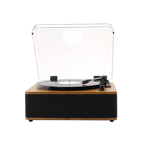 Tourne-disque <span class=keywords><strong>vinyle</strong></span> avec haut-parleurs intégrés, tourne-disques à entraînement par courroie HIFI avec cartouche magnétique - Product Image 3