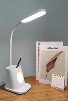 Lámpara de Mesa LED Funcional con Control Táctil, 5V 160lm 80Ra, Luz de Escritorio para Sala de Lectura, Diseño Moderno, AC DC, Hogar y Oficina