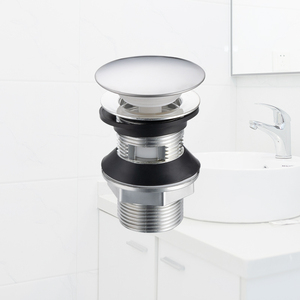 Joyhoo - Scarico a scomparsa moderno in ABS per lavabo, con troppopieno e filtro, direttamente dalla fabbrica - Product Image 2