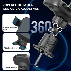 แท่นวางโทรศัพท์ในรถยนต์แบบไร้สาย ชาร์จเร็ว 15W/10W/7.5W ติดตั้งช่องแอร์ - Product Image 3