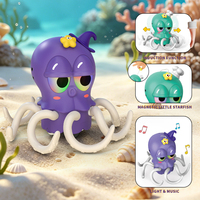 Jouets pieuvre-calamar électriques automatiques avec détection d'obstacles, marche et danse, avec lumière et musique