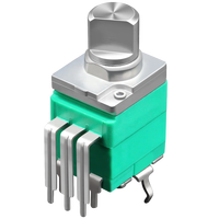 Arbre rond de haute qualité B10K A10K B20K B50K B100K alpes RK097 RV097 9MM potentiomètre rotatif Center Click SOUNDWELL usine