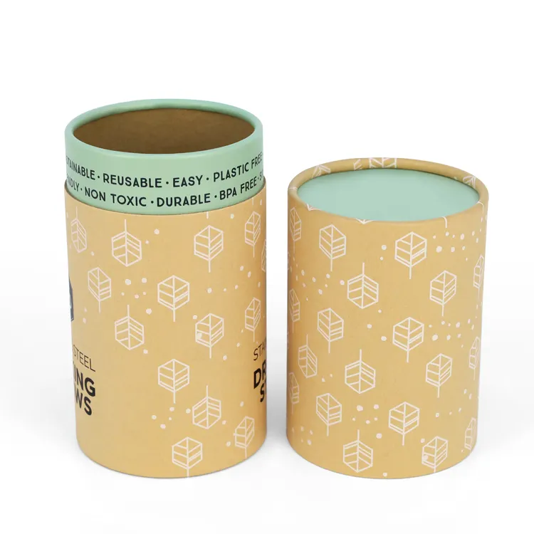 high quality kraft eco friendly paper tube food grade 500g food grade kraft paper tubes for coffee