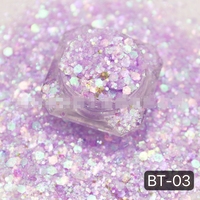 Paillettes irisées colorées 1 kg en vrac, tailles mélangées, pour l'artisanat en résine, l'art, les décorations de festival