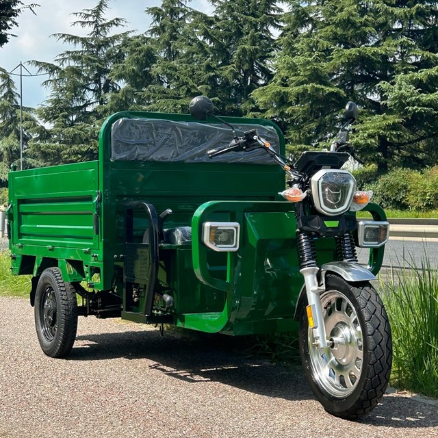 3PLUSCOCO Open Body 3 Wheels Electric Tricycle Cargo 3000W Hub Brushless Motor 400kg Payload 25/45km/h Lead-acid Battery Quick