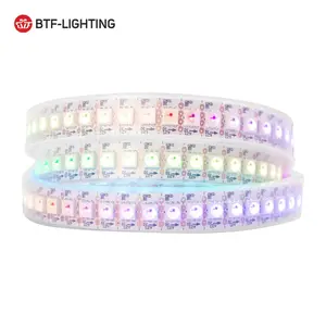 Warna Mimpi Tahan Air Ip65 Sinyal Ganda Pintar Aplikasi Kontrol Digital Rgb Pixel 12V Grosir Strip Led Gs8208 Ws2815