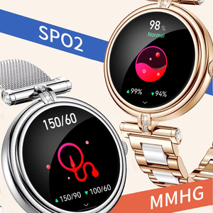 Yeni moda bayan akıllı saat BT arayarak büyük bellek izle kalp hızı kan monitörü Smartwatch kadınlar için - Product Image 2
