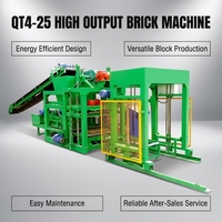 Máquina de Ladrillos QT4-25, Línea de Producción de Bloques Huecos con Alto Rendimiento, Certificación CE, Máquina de Ladrillos de Construcción Totalmente Automática
