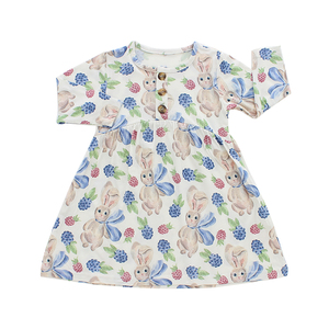 Vêtements pour bébés, vente chaude 2022, robes pour enfants de haute qualité, robes à manches longues pour filles - Product Image 1