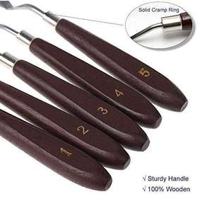 أدوات خلط الألوان الزيتية Bview <span class=keywords><strong>Artist</strong></span> 5 spood مقبض خشبي - Product Image 3