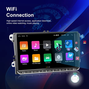 Podofo Autoradio Android 9 pouces double DIN, Carplay, Android Auto, autoradio GPS Wifi RDS pour VW/Passat/Golf/MK5/MK6/Jetta - Product Image 4