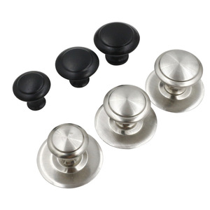 Circular One Hole Handle Stainless Steel Round Cabinet <b>Knob</b> Modern Design Easy Installation - Product Image 5