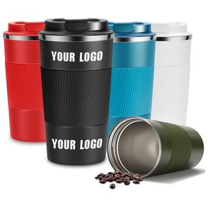 Nouvelle tasse à café en acier inoxydable, cadeau de bureau de grande valeur, tasse thermos portable pour l'extérieur, tasse thermos à café avec logo personnalisé - Product Image 1