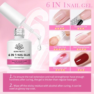 BORN PRETTY <span class=keywords><strong>Gel</strong></span> Dán Móng Tay Nâng Cấp Mới 6 trong 1 Có Thể Tùy Chỉnh Logo 15ml Sơn Móng Tay <span class=keywords><strong>Gel</strong></span> Dán Móng Tay Dùng Cho <span class=keywords><strong>Gel</strong></span> X, Móng Giả, Dán Móng - Product Image 3