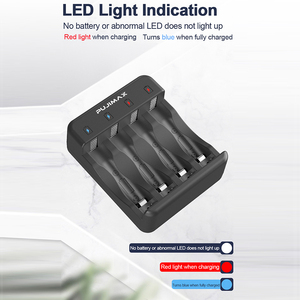 PUJIMAX 4 слота 1,6 В AA/AAA зарядное устройство для аккумуляторов смарт-USB зарядное устройство для <span class=keywords><strong>Ni</strong></span>-<span class=keywords><strong>Zn</strong></span>-<span class=keywords><strong>Ni</strong></span>, предназначенное для AA/AAA - Product Image 2