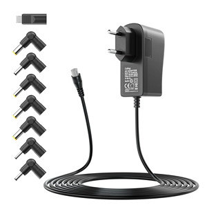 6V 2A 12W Power Adapter, AC110V to DC6V, 5.5x2.1mm Tip & 8 Interchangeable Plugs for 500mA-2000mA Devices - Product Image 1
