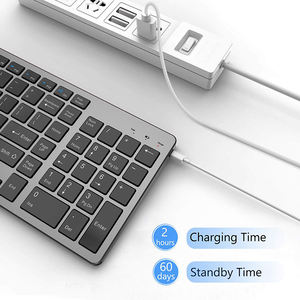 Super Thin Clavier 2.4ghz Wireless 102 Keys Rose bluetooth <b>Keyboard</b> - Product Image 5