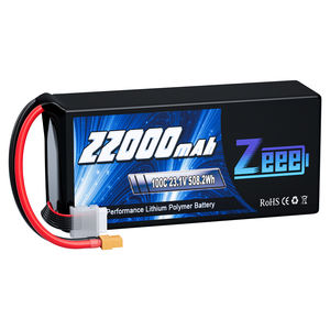 Zeee 고용량 FPV 드론 배터리 6S/7S/8S 23.1V 22000mAh 100C HV FPV 드론용 고전압 경량화 6S <span class=keywords><strong>Lipo</strong></span> 배터리 - Product Image 1