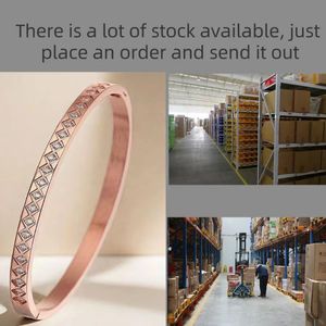 Série été 2024, bracelet en acier inoxydable personnalisé exquis de 6 mm avec design géométrique en zircon pour cadeau de mariage pour femmes - Product Image 5