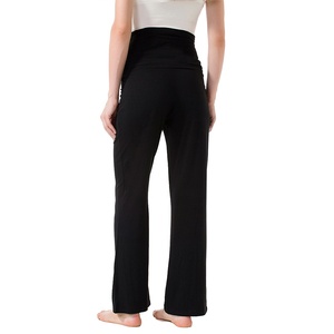Pantalon de sport décontracté en coton pour <span class=keywords><strong>femme</strong></span>, bas de survêtement féminin, confortable et de couleur unie, avec coupe ample, OEM, à la mode - Product Image 4