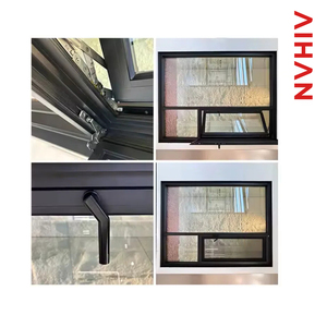 AIHAN moderno térmico arqueado persiana ventana hoteles triple acristalamiento aleación de aluminio templado vidrio columpio abierto apertura Horizontal - Product Image 2