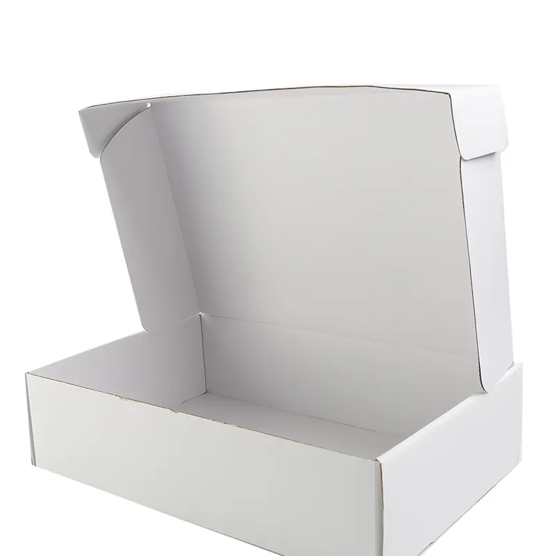 カスタムカートンボックス包装白い段ボール出荷紙箱包装