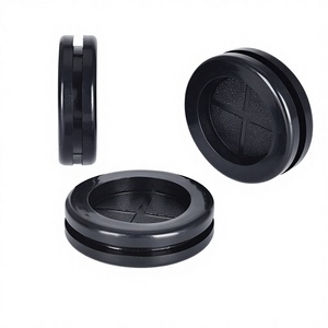 Firewall Cable/Wire Double Side Round Shape Rubber <strong>Blanking</strong> <strong>Grommet</strong> White/Black Compression Mold - Product Image 5