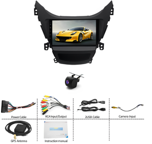 Autoradio GPS Android Lecteur DVD pour Hyundai Elantra 2011-2013 Carplay 9 pouces Stéréo Sans Fil Android Caméras Enregistrement Contrôle - Product Image 6